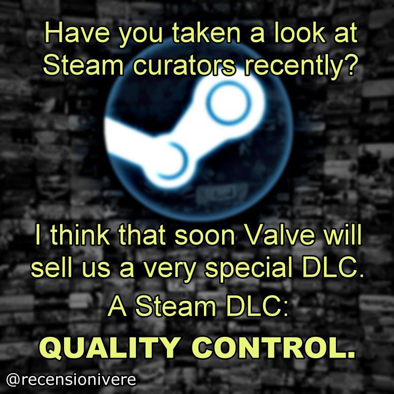 Steam curator meme