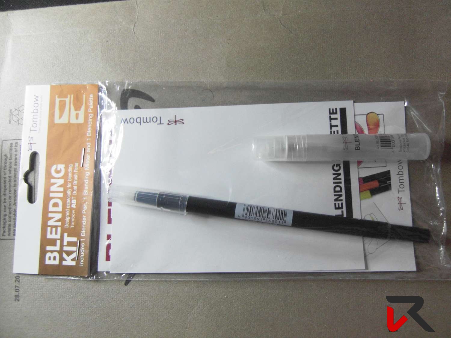Tombow ABT - Penna con doppia punta a pennello, 6 pezzi, colore: Nero